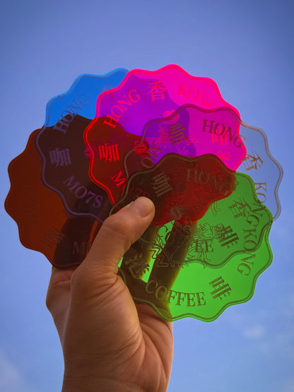 HONG KONG ✌🏽 Dollar Coin Coaster_FOREST GREEN