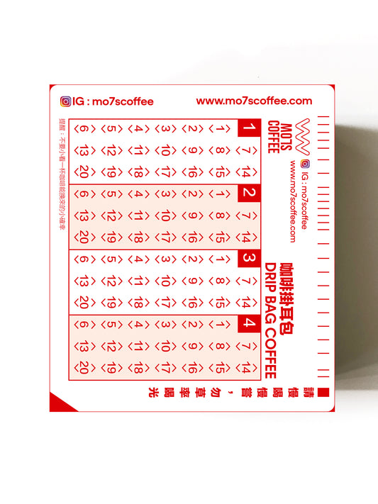 MO7SCOFFEE – Set of Five Drip Bag Coffees (SLEEVE: MARK6)