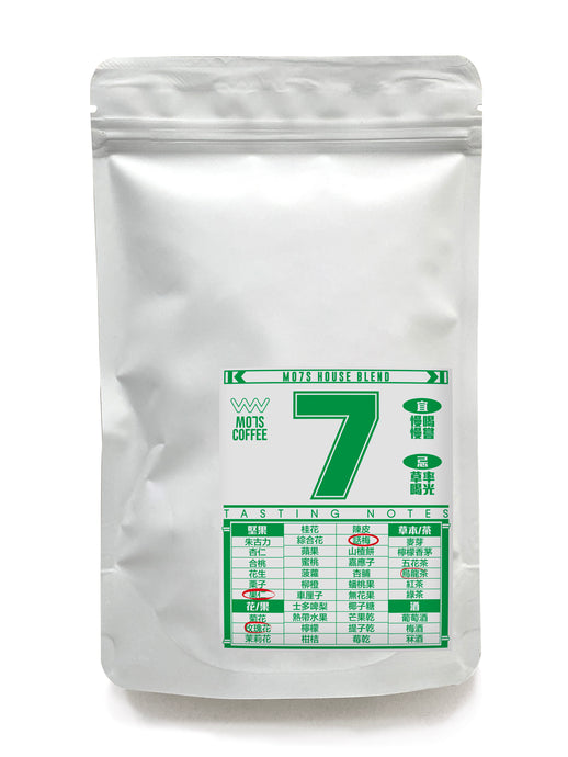 A steaming cup of MO7S Blend [NUTTY PLUM CANDY], offering a clean and sweet taste with hints of mixed nuts. A delicate plum candy flavor weaves through, balanced by subtle floral notes and a gentle acidity—crafted for a perfectly smooth everyday coffee experience.