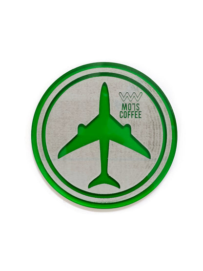 Aeroplane Chess Coaster – Green