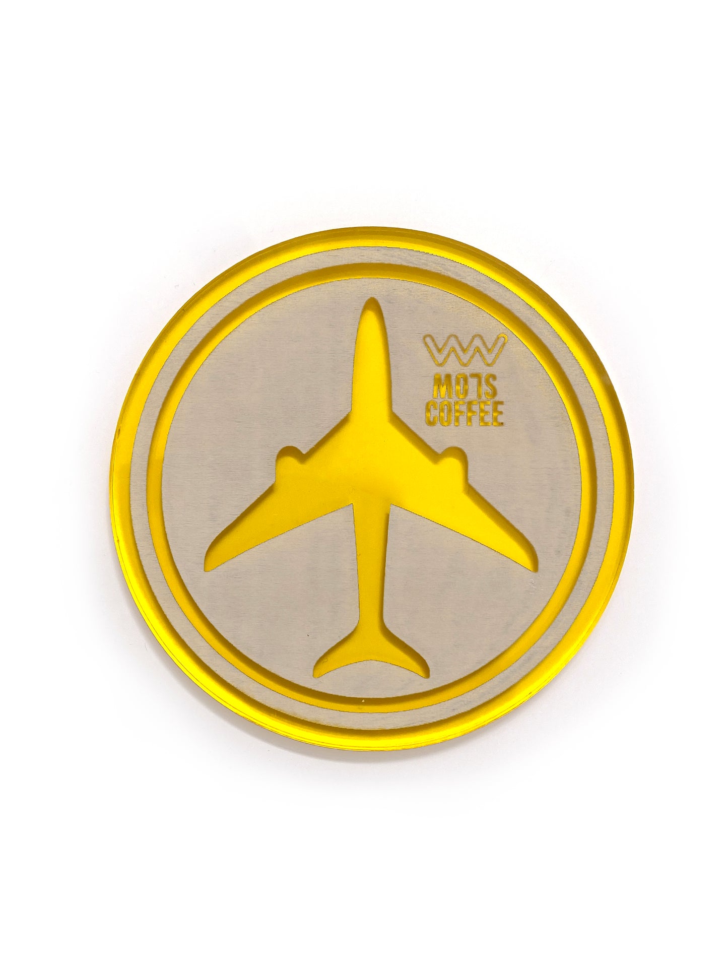 Aeroplane Chess Coaster – Yellow