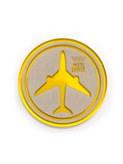 Aeroplane Chess Coaster – Yellow