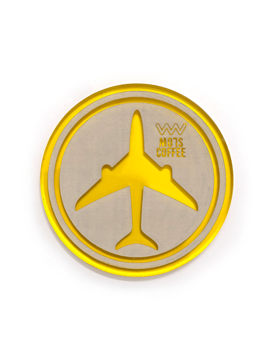 Aeroplane Chess Coaster – Yellow