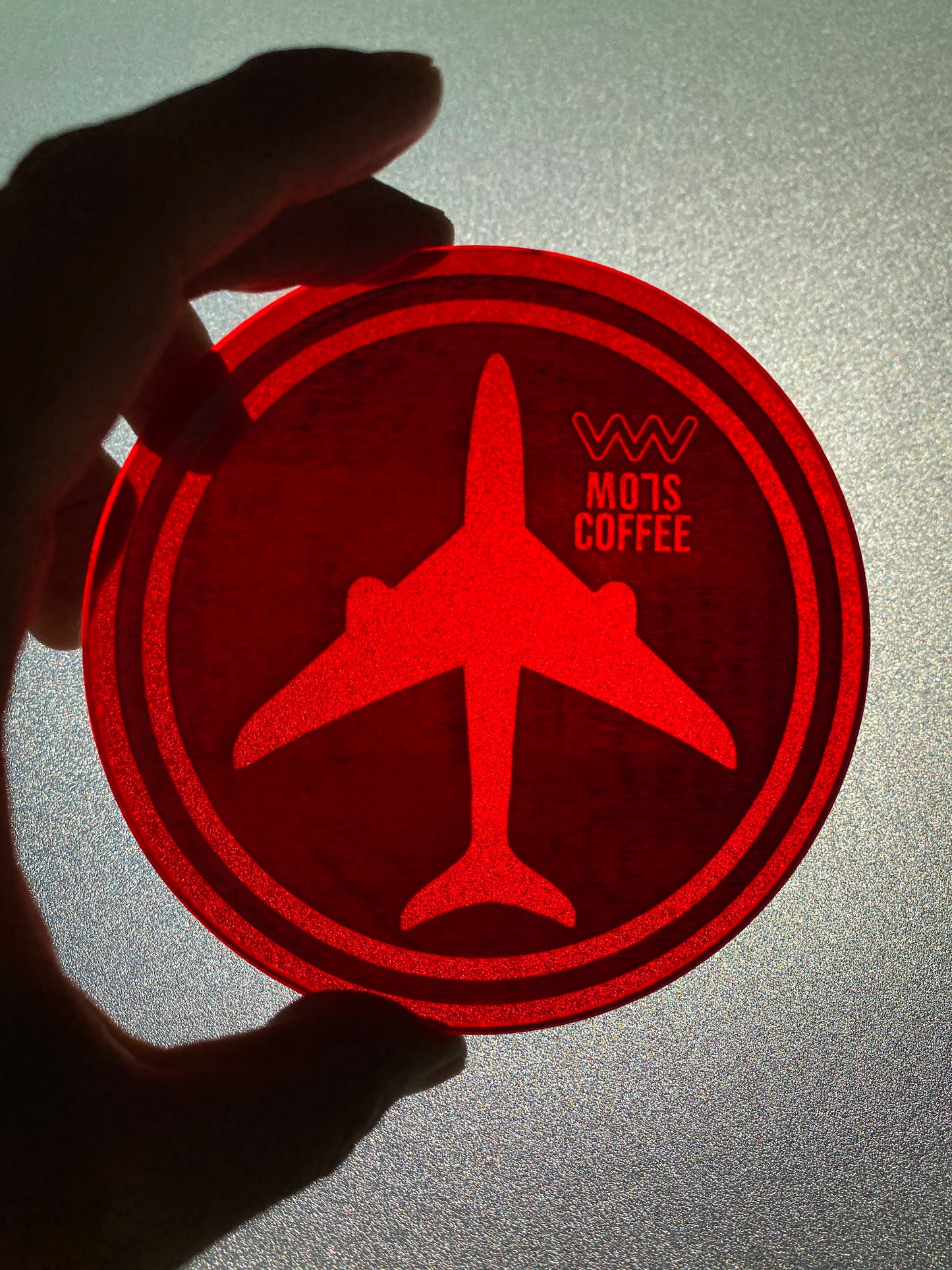 Aeroplane Chess Coaster – Red